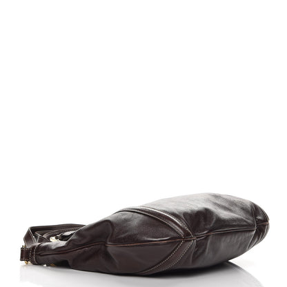 Gucci Calfskin Medium Britt Bag Dark Brown 5 of 14