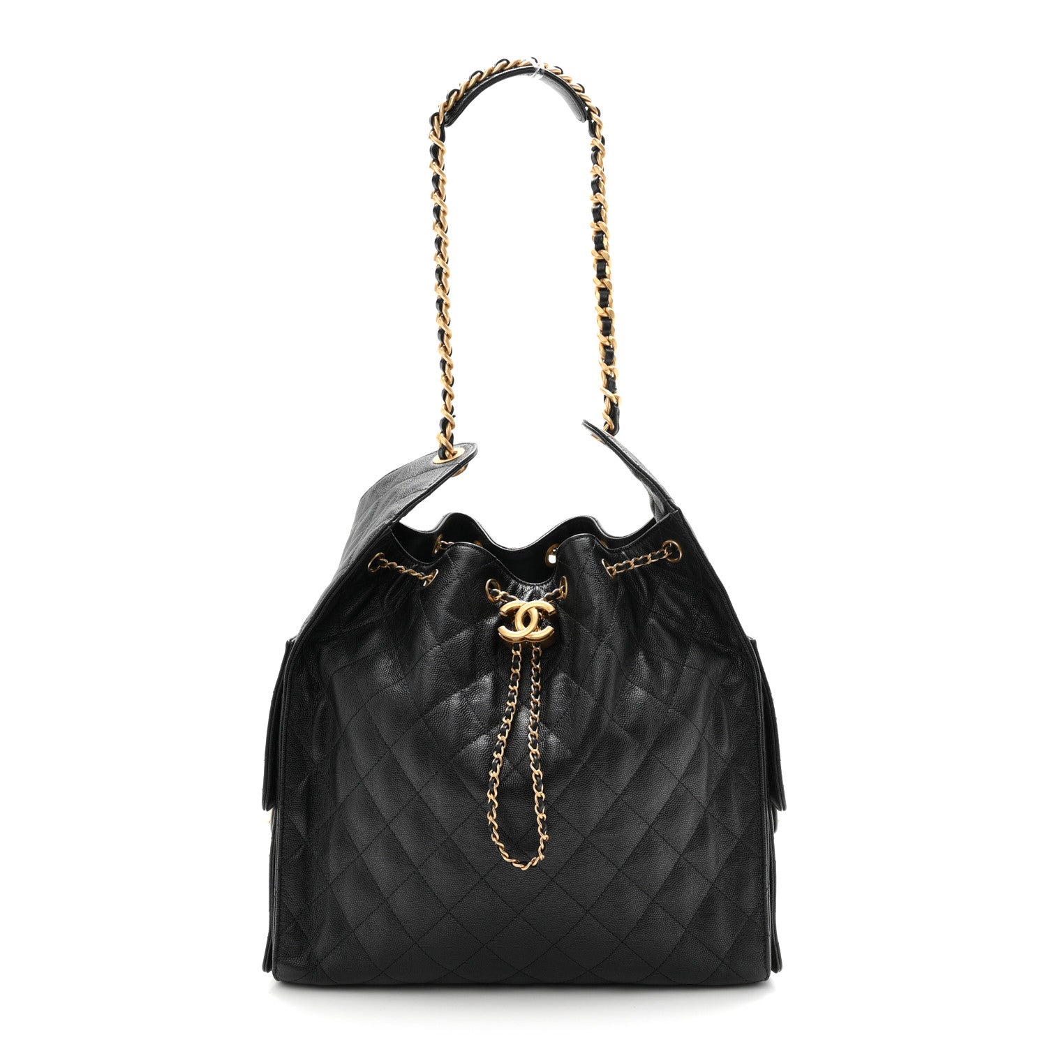 Chanel Caviar Quilted Medium Chanel 25 Handbag Black 1 of 12