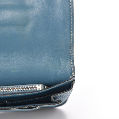 Hermes Togo Dogon Duo Wallet Blue Jean 11 of 24