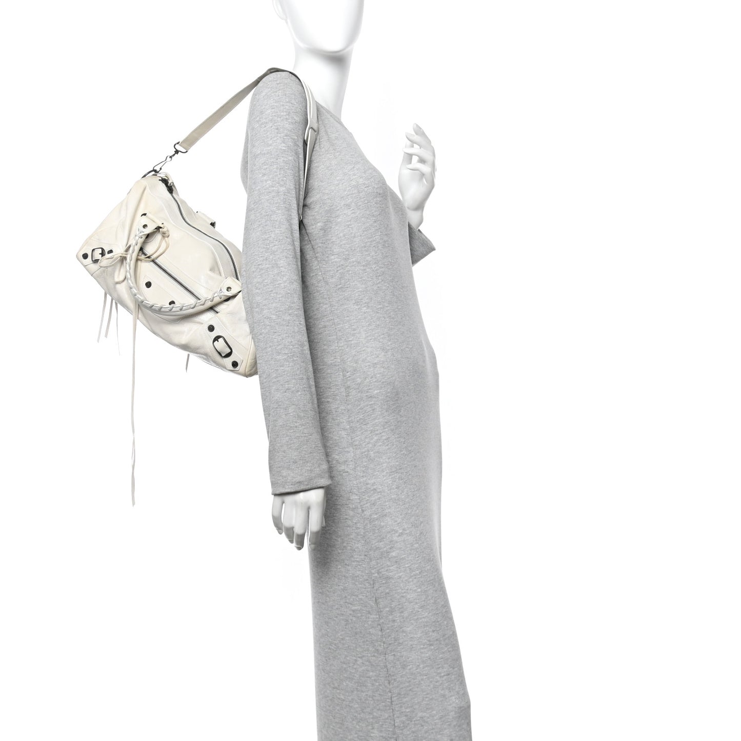 Agneau Classic Hardware Twiggy White