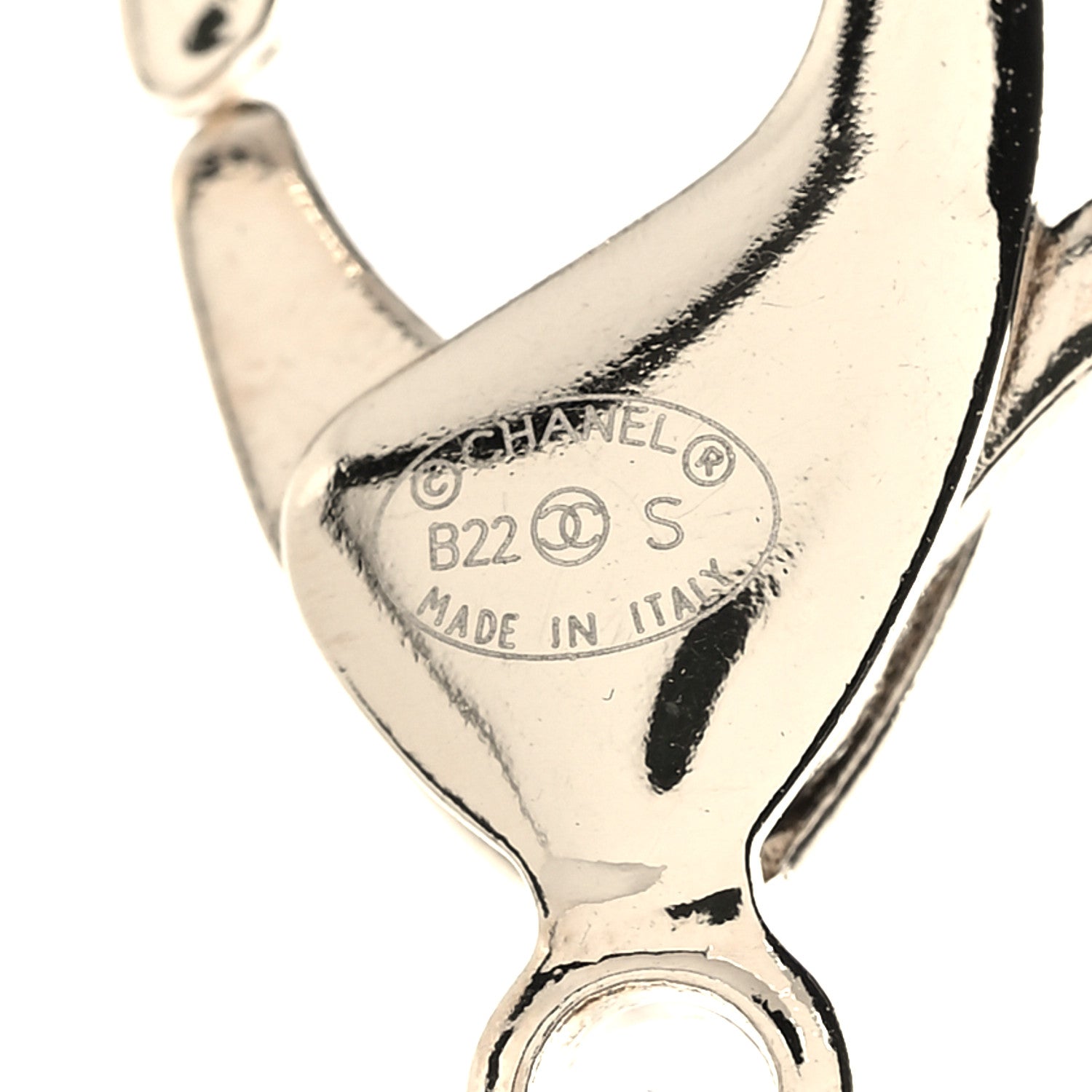 Chanel Metal Lambskin Chain CC Necklace Black Gold 5 of 6