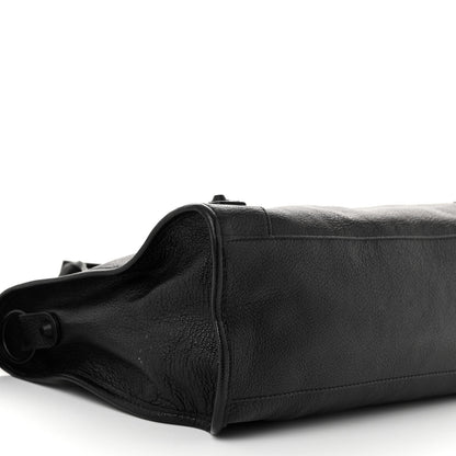 Balenciaga Chevre Black Metallic Edge Hardware City Black 9 of 10