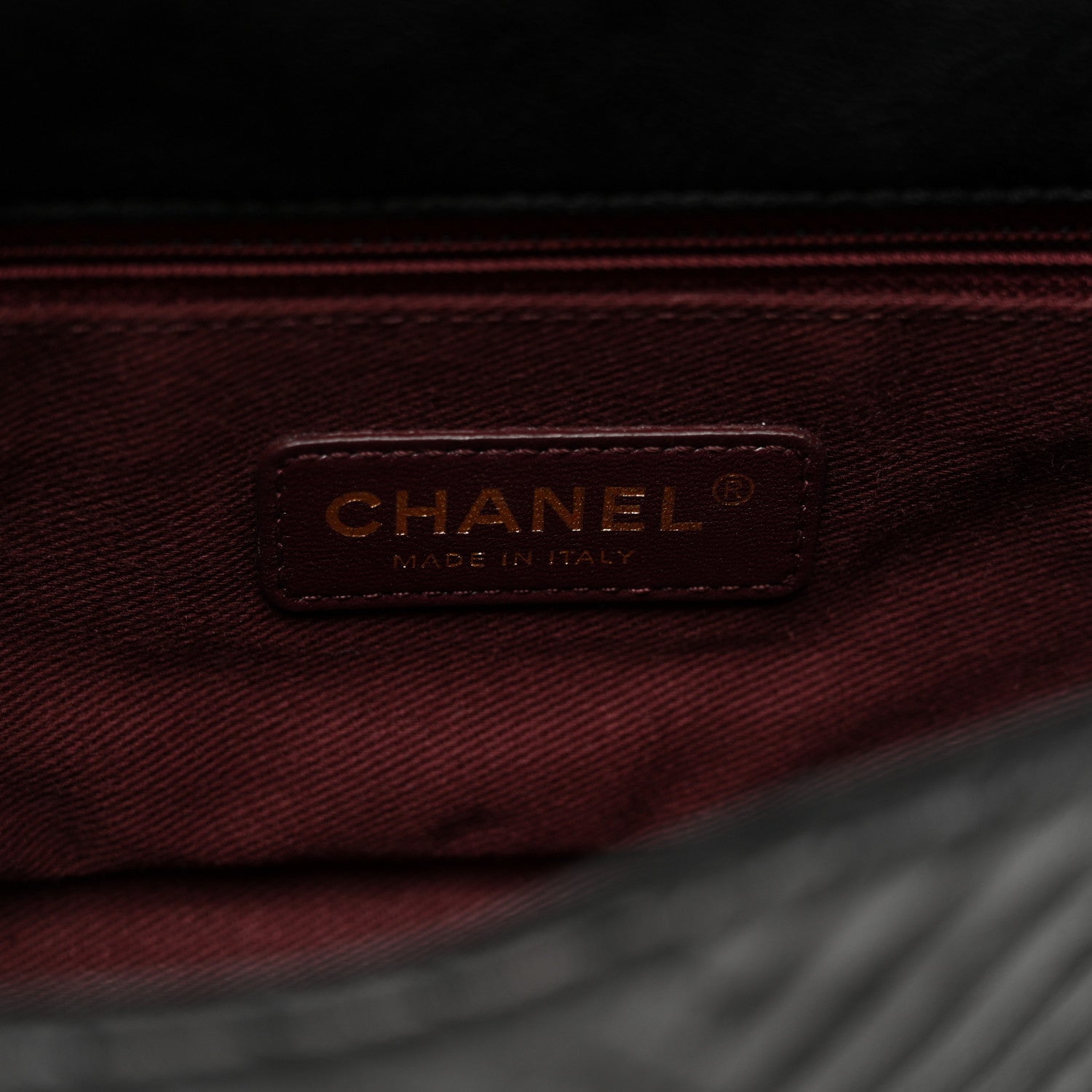 Chanel Calfskin Surpique Chevron Flap Black 6 of 11