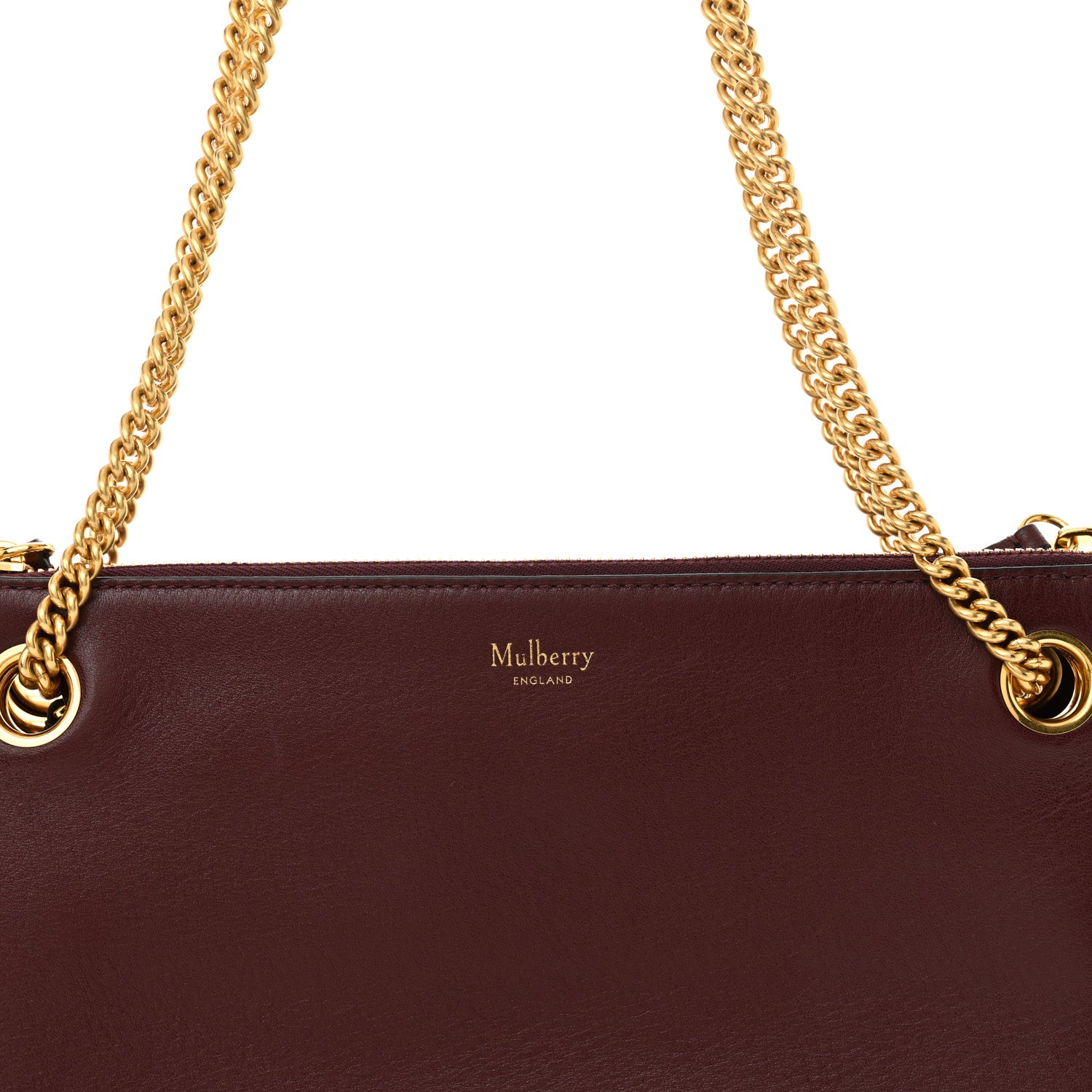 Mulberry Pebbled Lambskin Winsley Shoulder Bag Oxblood 7 of 10