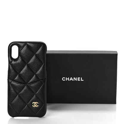 Chanel Caviar Quilted iPhone X Coco Tech Case Black 8 of 8