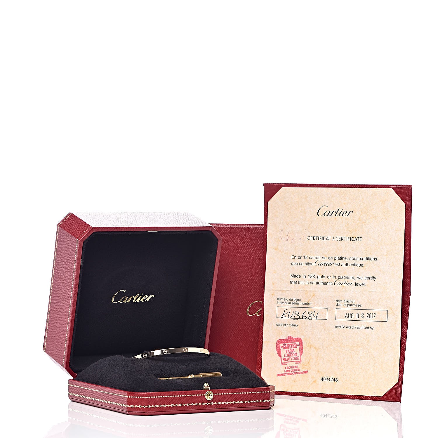 Cartier 18K Yellow Gold Small LOVE Bracelet 18 6 of 6
