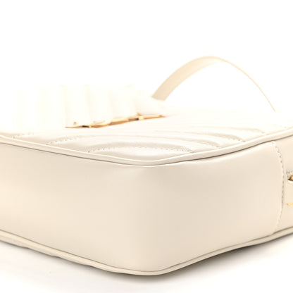 Saint Laurent Calfskin Matelasse Monogram Lou Camera Bag Crema Soft 9 of 10