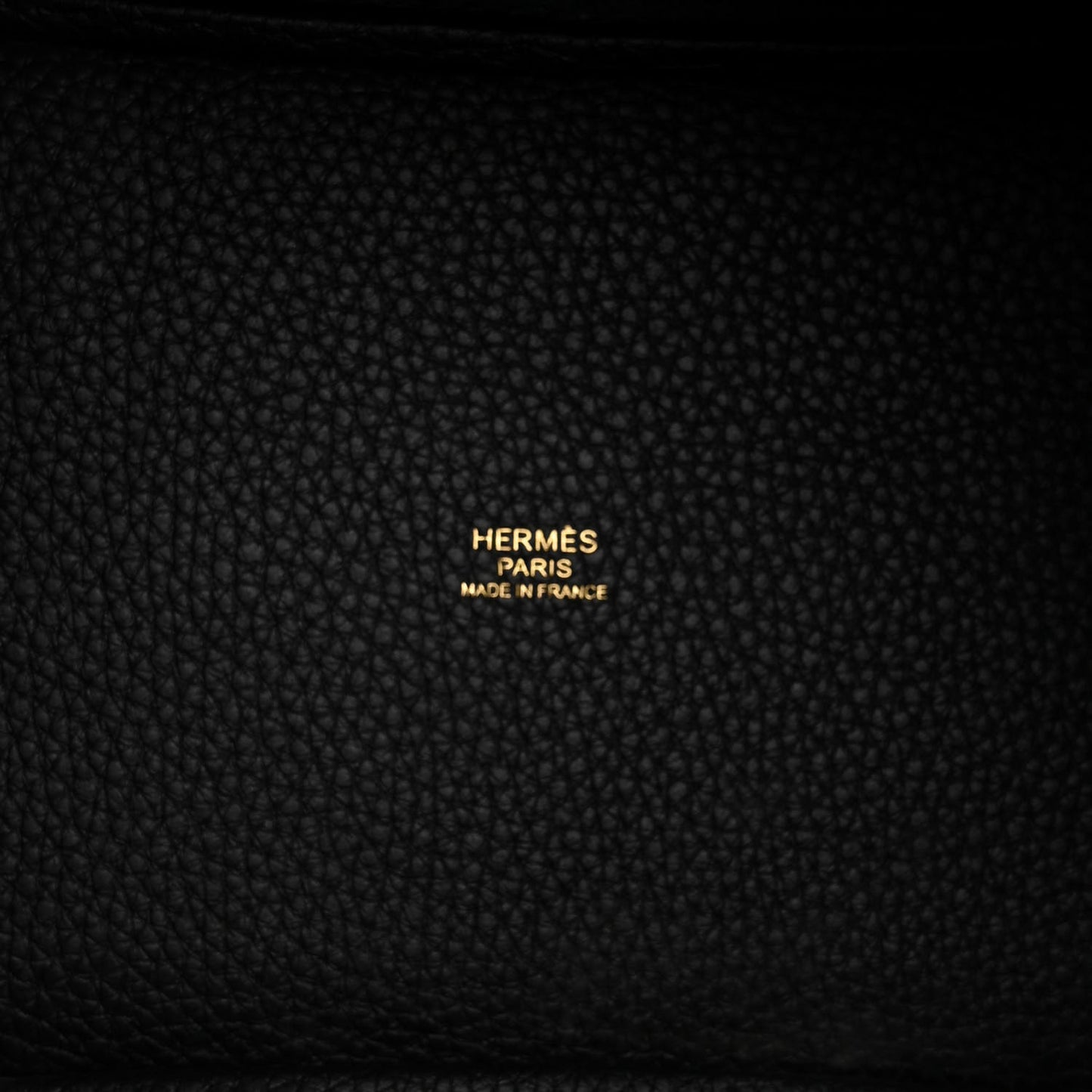 Taurillon Clemence Ostrich Touch Picotin Lock 18 PM Black