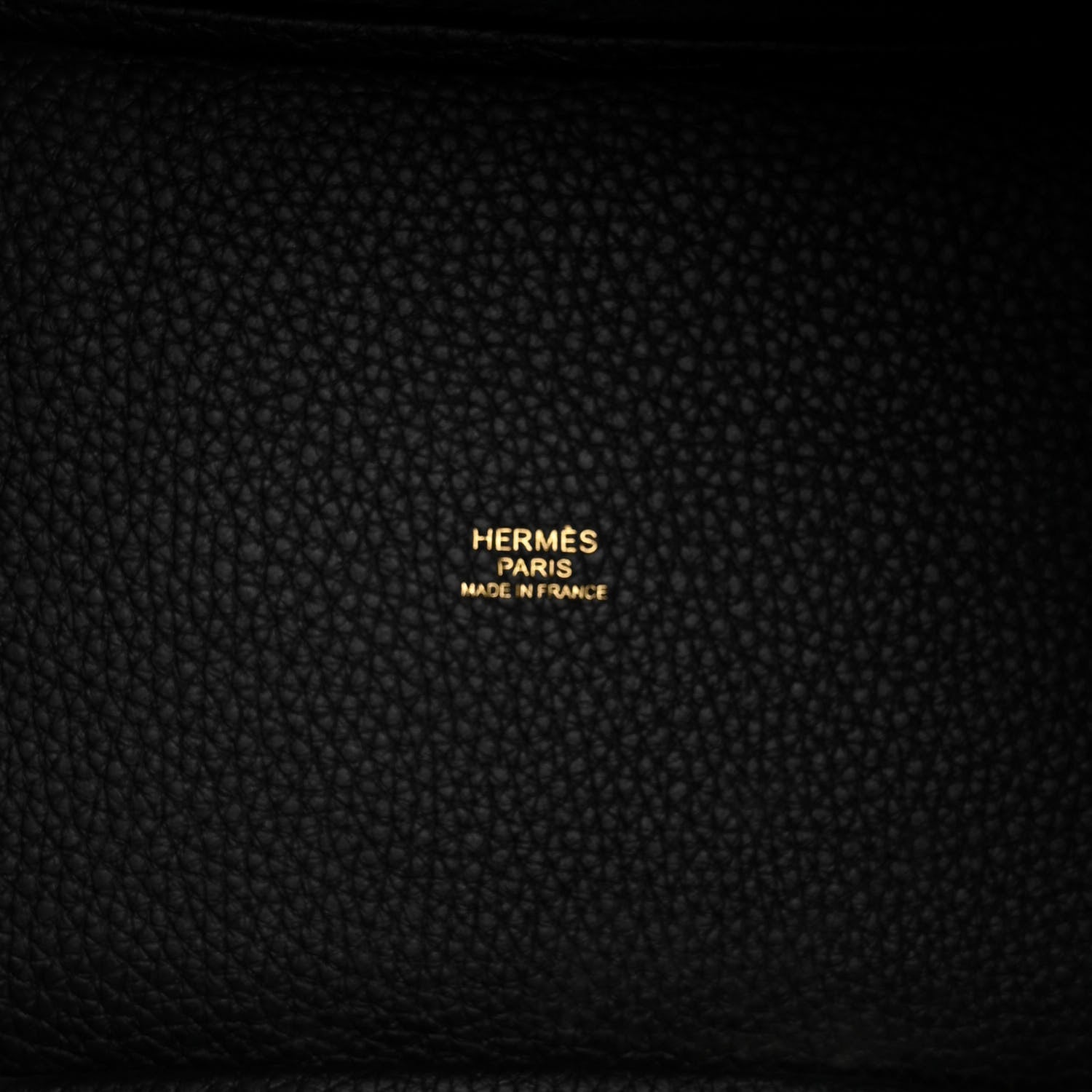 Hermes Taurillon Clemence Ostrich Touch Picotin Lock 18 PM Black 6 of 10