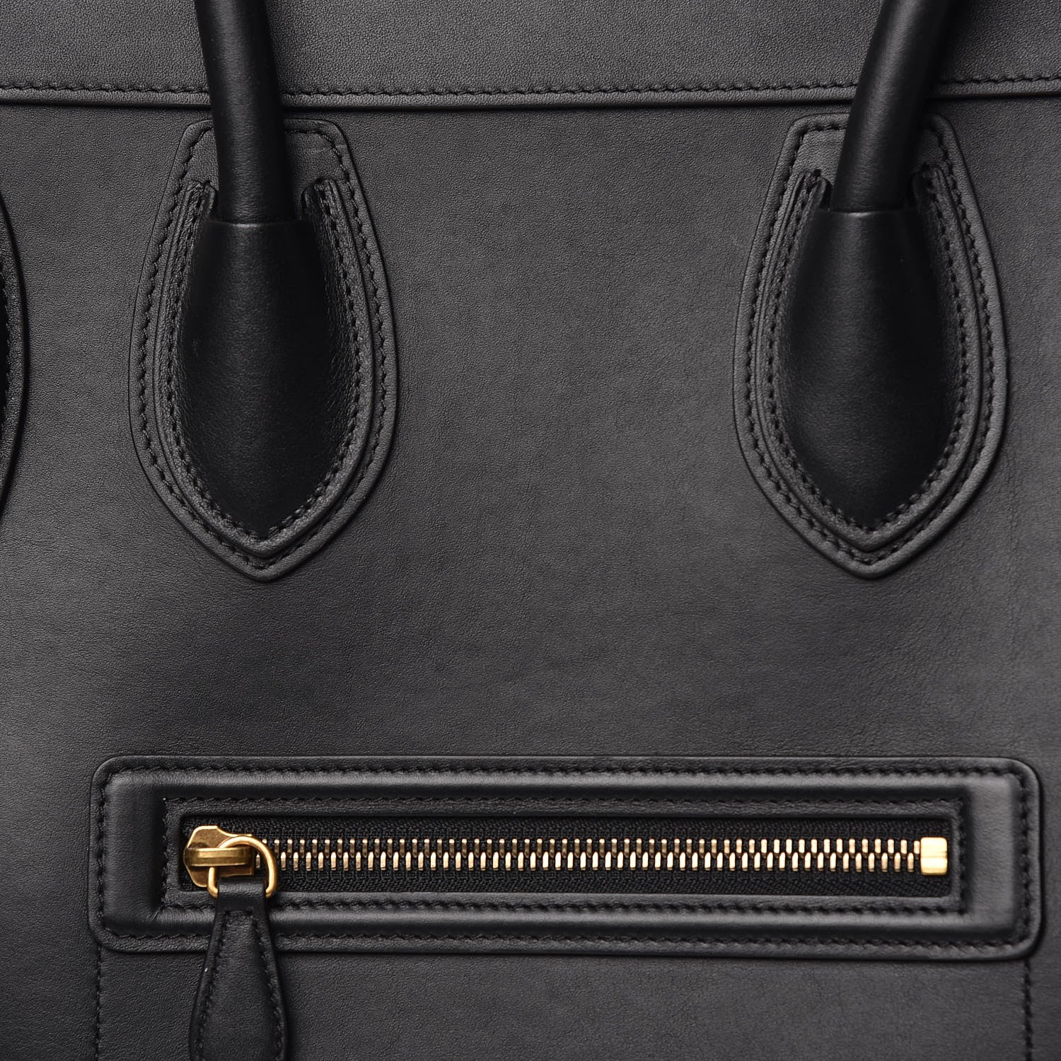 Celine Smooth Calfskin Mini Luggage Black 9 of 12