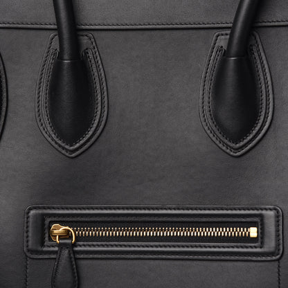 Celine Smooth Calfskin Mini Luggage Black 9 of 12
