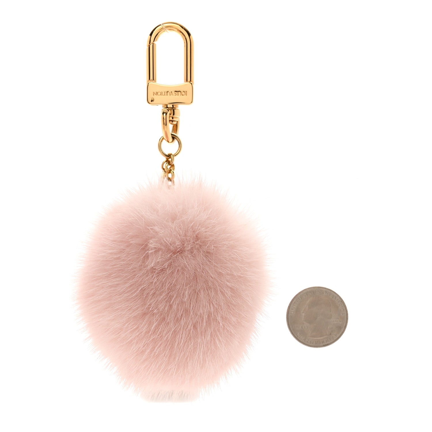 Louis Vuitton Resin Wood Mink Fur Vivienne Snowboard Bag Charm Key Holder 2 of 3