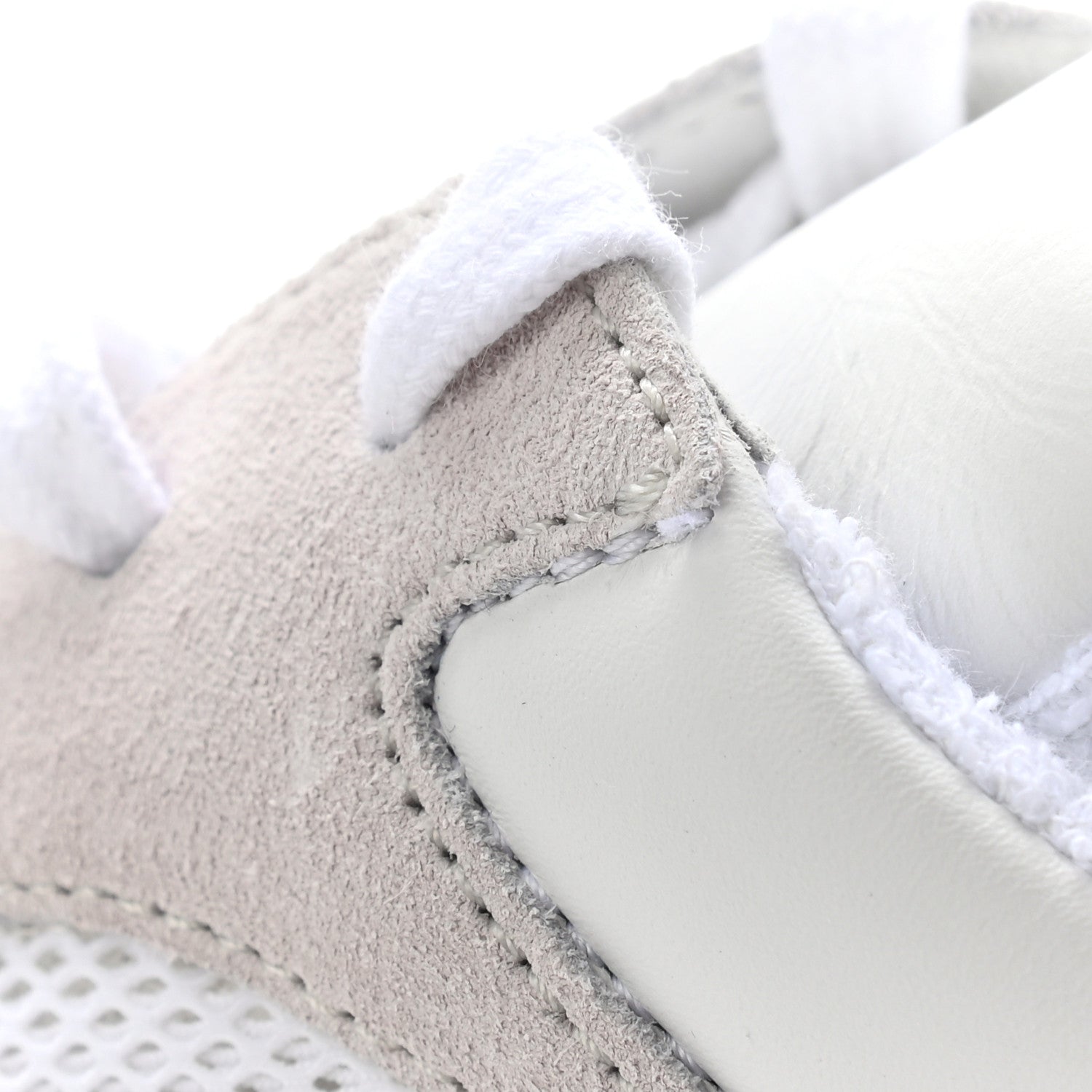 Chanel Suede Calfskin Fabric CC Sneakers 41 White Grey 14 of 14