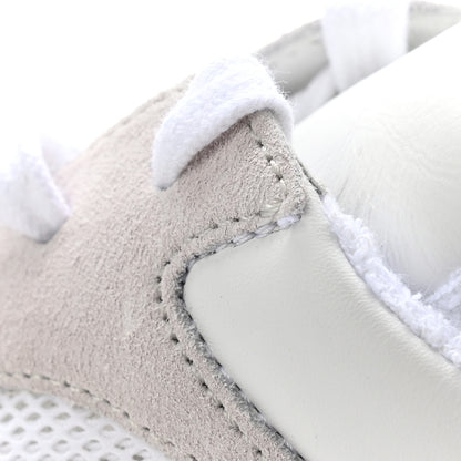 Chanel Suede Calfskin Fabric CC Sneakers 41 White Grey 14 of 14