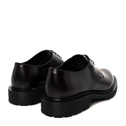 Saint Laurent Calfskin Mens Army 20 Derby Shoes 42.5 Dark Wine 5 of 10