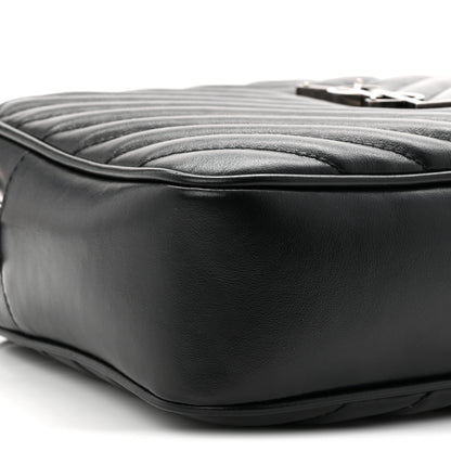 Saint Laurent Calfskin Matelasse Monogram Lou Camera Bag Black 9 of 10