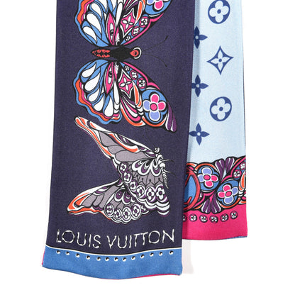 Louis Vuitton Silk Monogram World Of Love Bandeau Navy 2 of 3