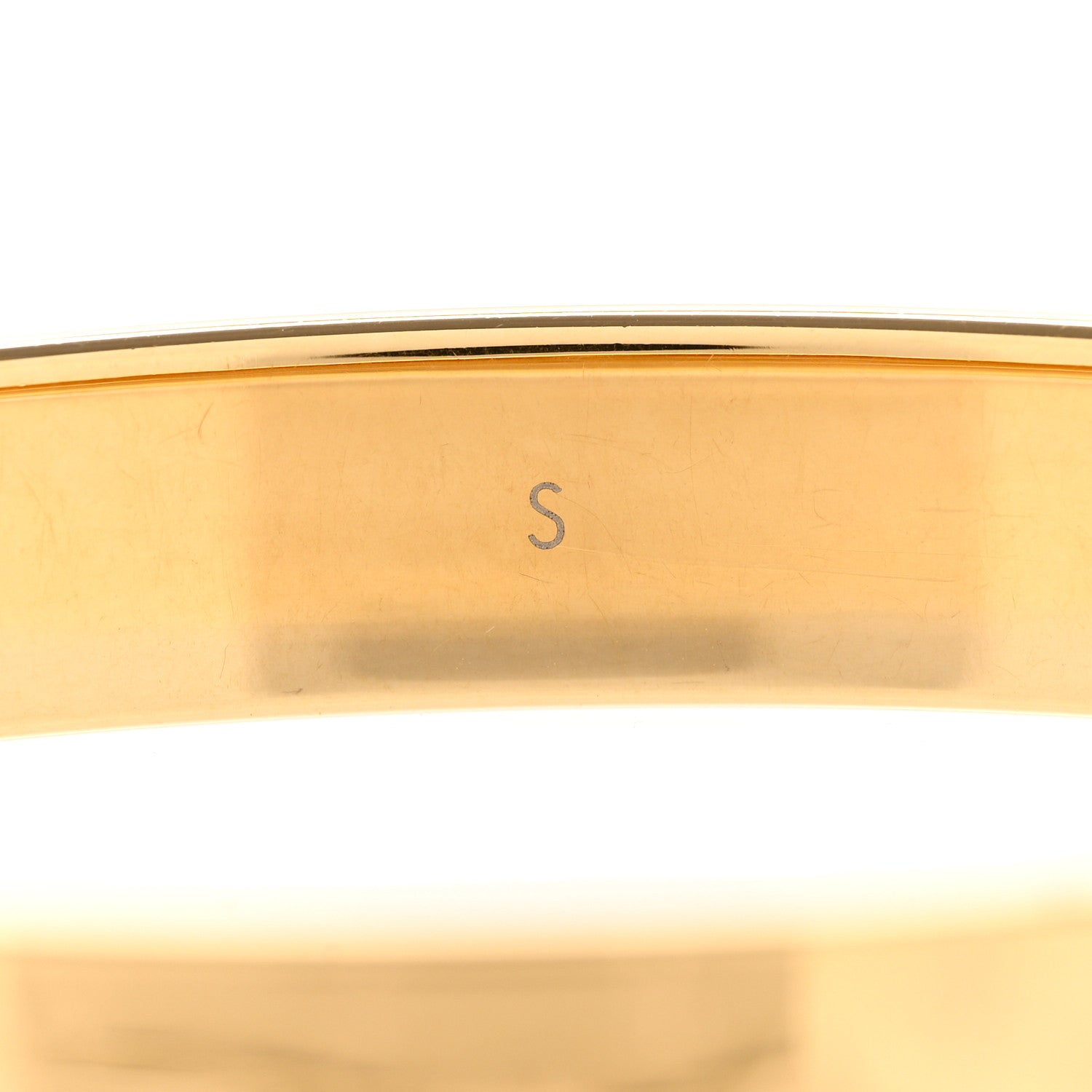 Louis Vuitton Brass Monogram Nanogram Cuff S Gold 5 of 6