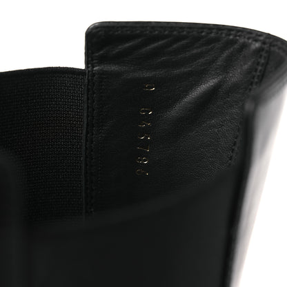 Chanel Calfskin Cap Toe CC Tall Boots 37.5 Black 10 of 11