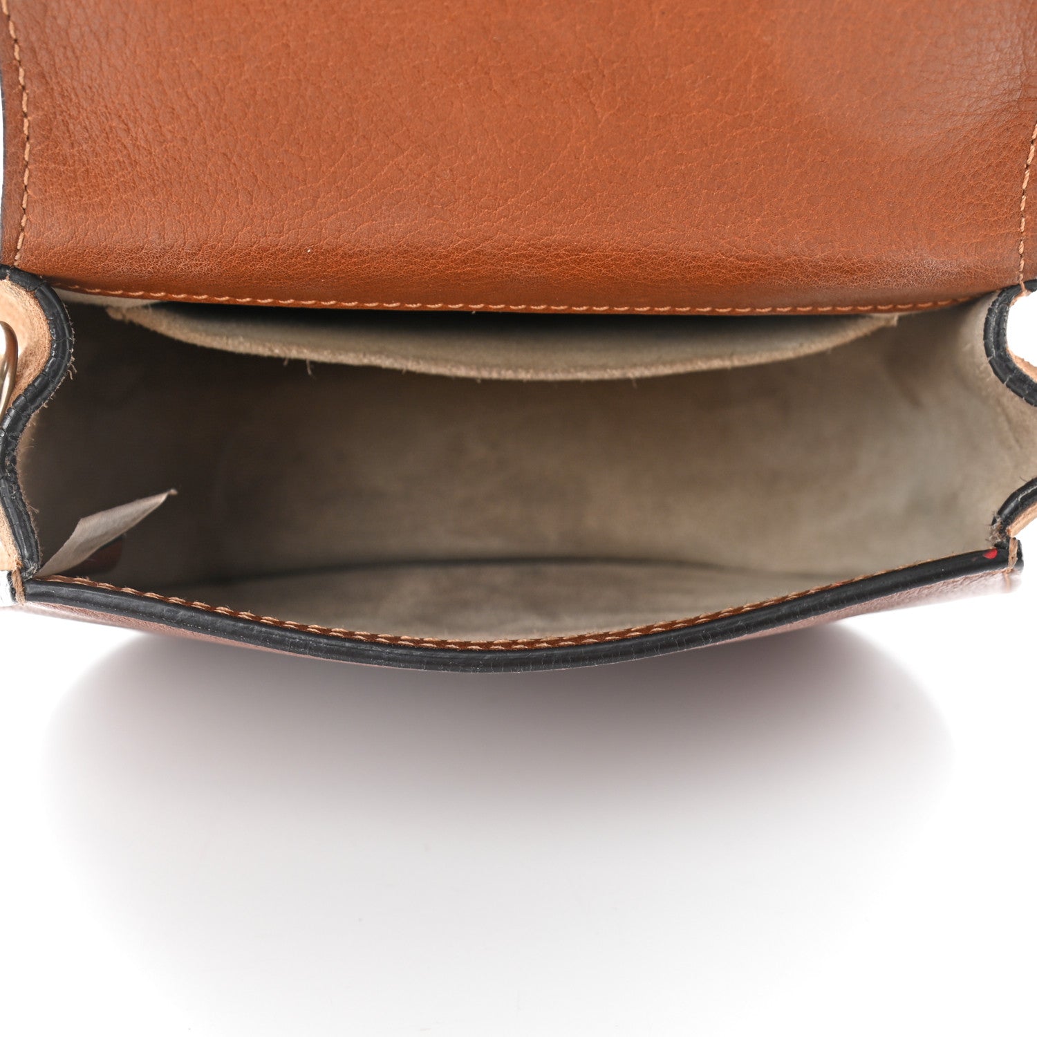 Chloe Calfskin Suede Small Nile Bracelet Bag Caramel 4 of 8