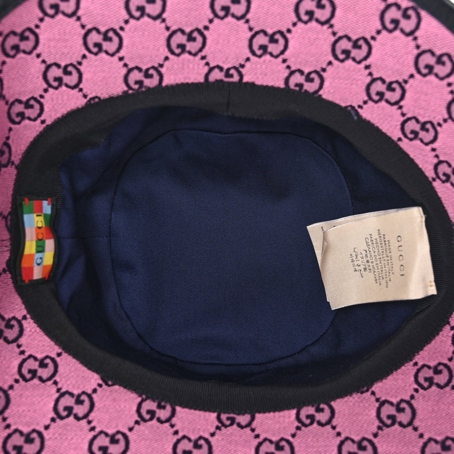 Gucci Canvas GG Monogram Bucket Hat L Pink 6 of 10