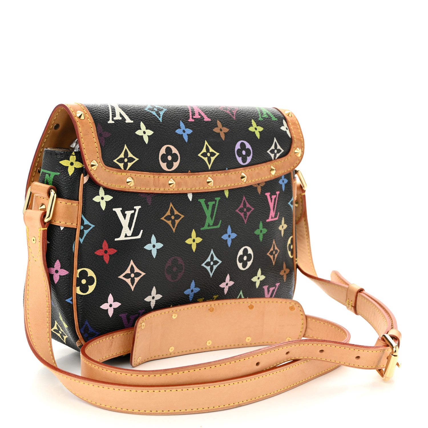 Louis Vuitton Monogram Multicolor Sologne Black 3 of 9