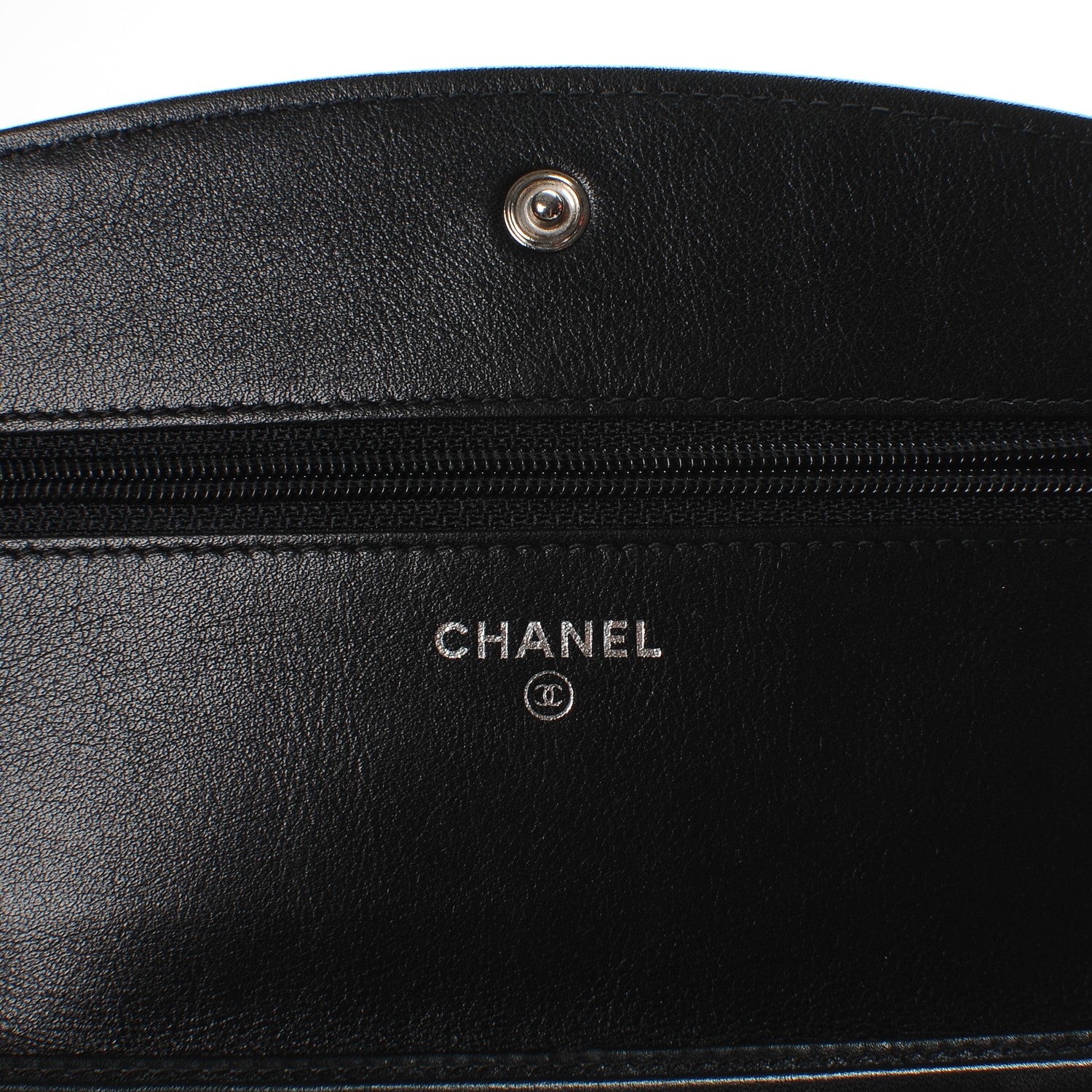 Chanel Caviar Sevruga Wallet On Chain WOC Black 5 of 8