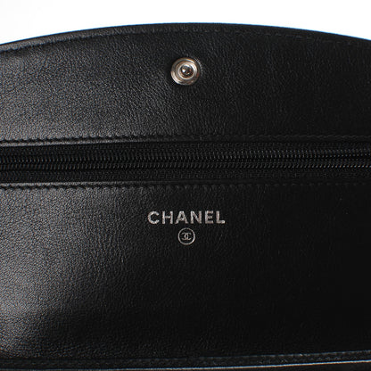 Chanel Caviar Sevruga Wallet On Chain WOC Black 5 of 8