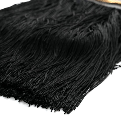 Saint Laurent Crochet Fringe Grace Small Hobo Bag Black 10 of 10