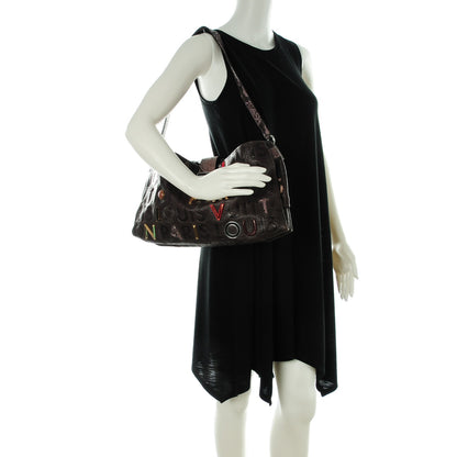 Louis Vuitton Python Lambskin Monogram Collage Lutece Grey 2 of 7