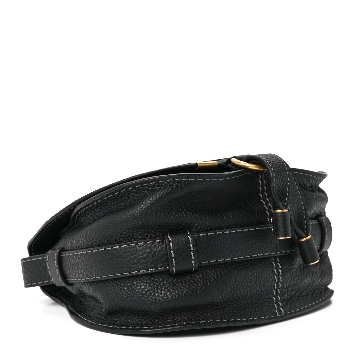 Chloe Calfskin Mini Marcie Round Crossbody Bag Black 4 of 12