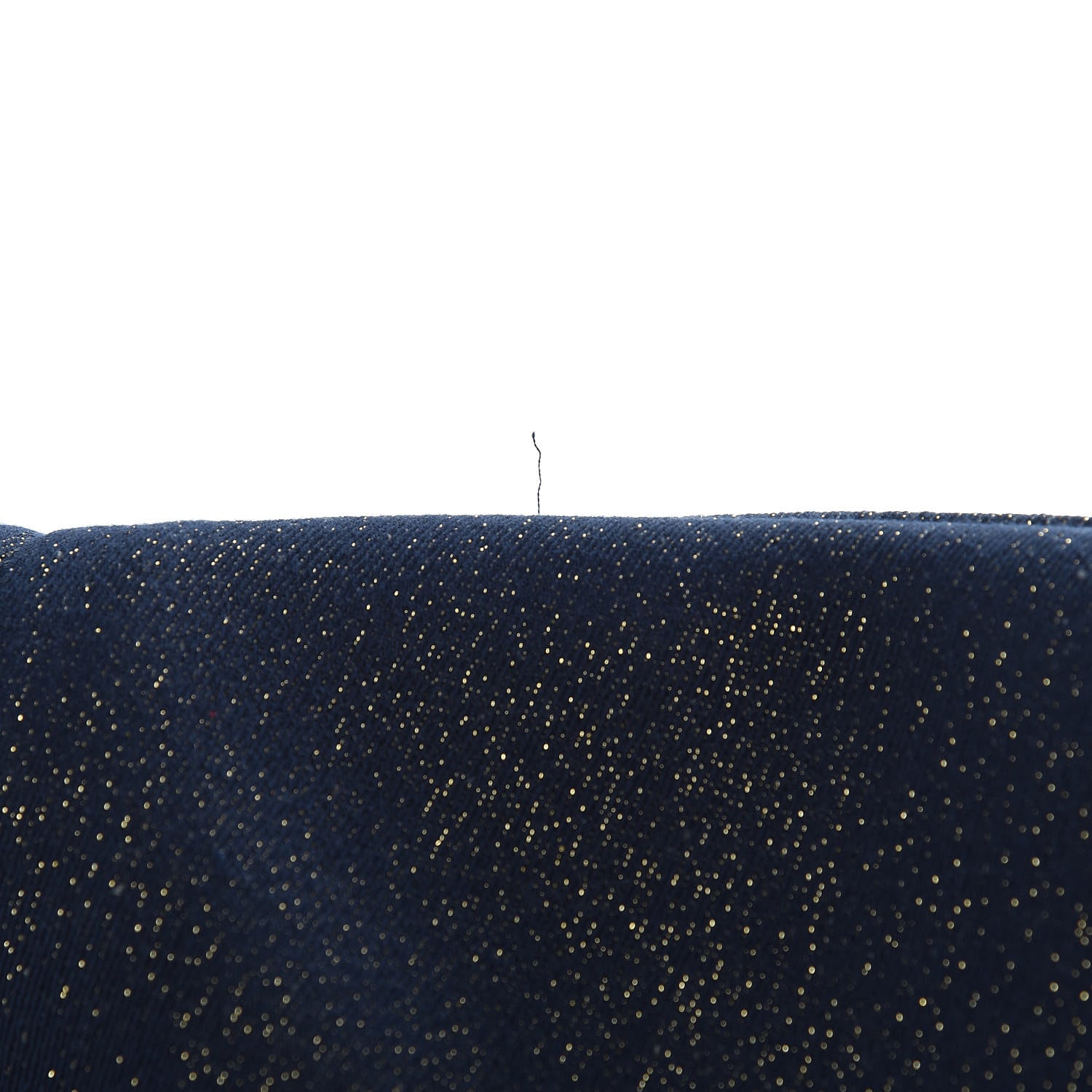 Chanel Lurex Canvas Medium Deauville Tote Navy Blue Gold 9 of 12