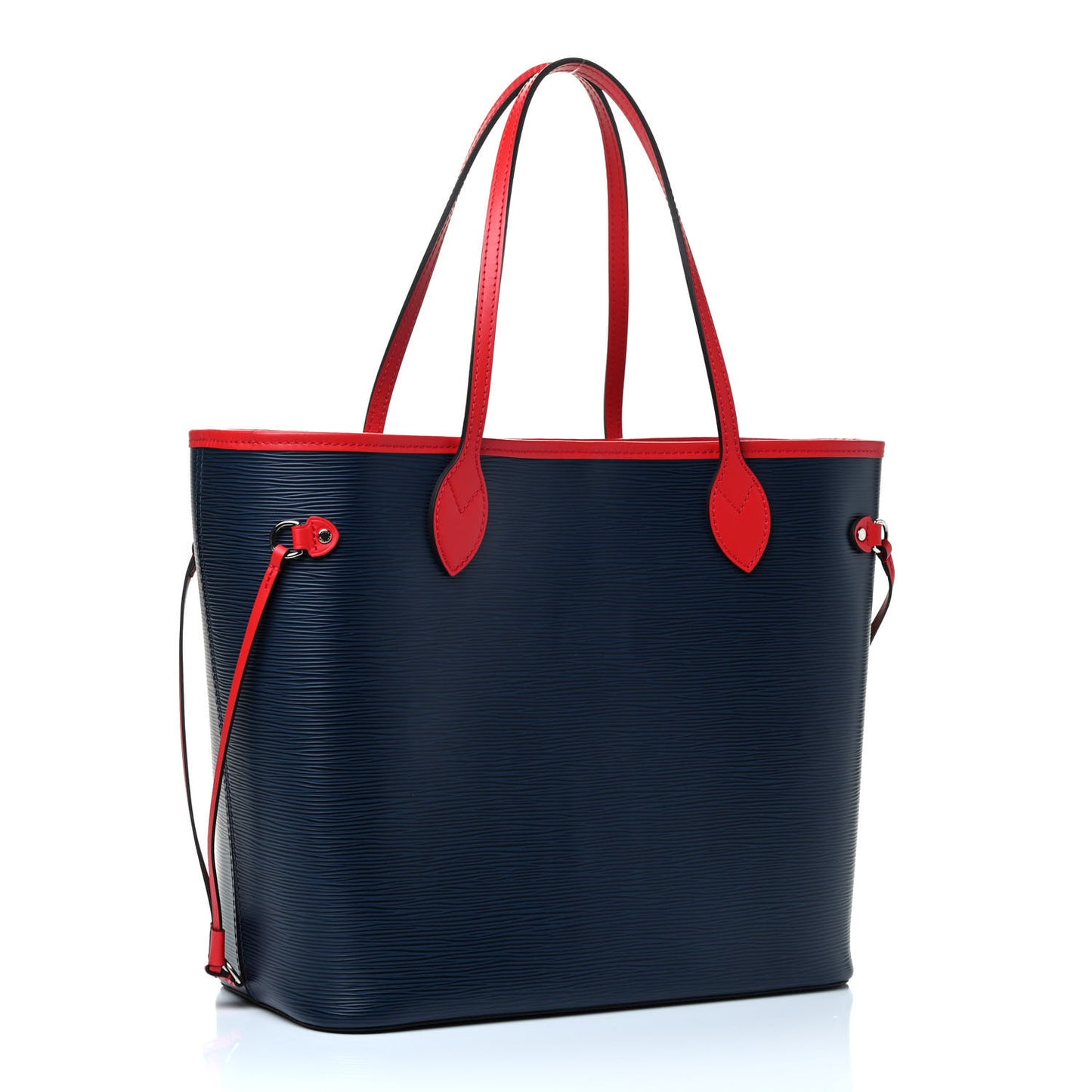 Epi Neverfull MM Indigo Coquelicot