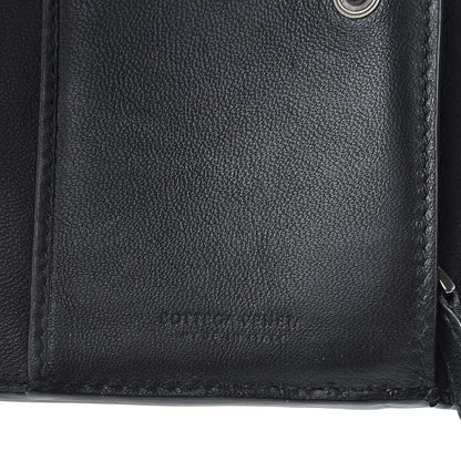 Bottega Veneta Nappa Intrecciato Continental Compact Flap Wallet Black 6 of 9