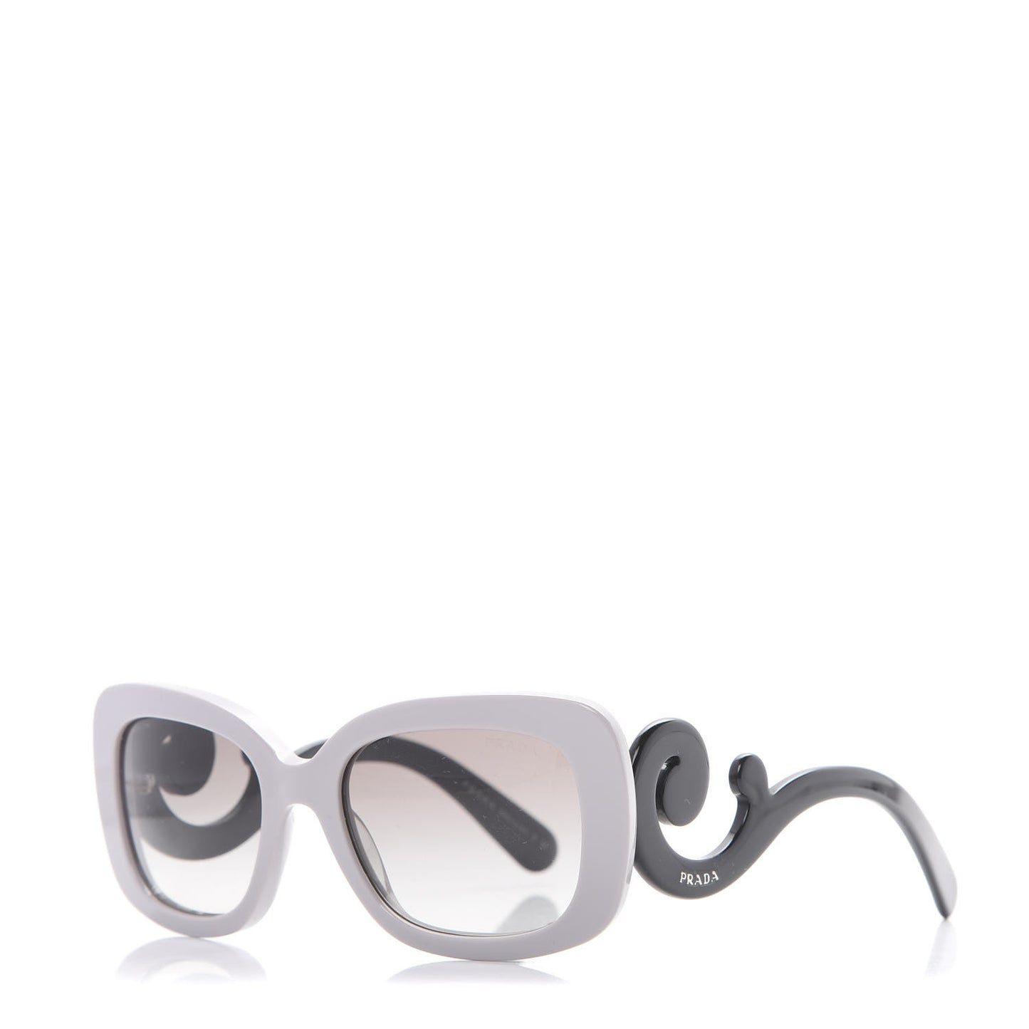 Acetate Baroque Sunglasses SPR 27O Grey Black