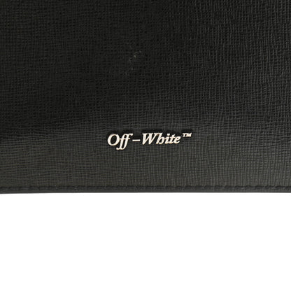 Off-White Calfskin Diag Striped Belt Bag Crossbody Black White 9 of 22