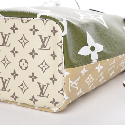 Louis Vuitton Monogram Giant Neverfull MM Kaki 9 of 10