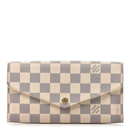 Louis Vuitton Damier Azur Sarah Wallet NM 1 of 9