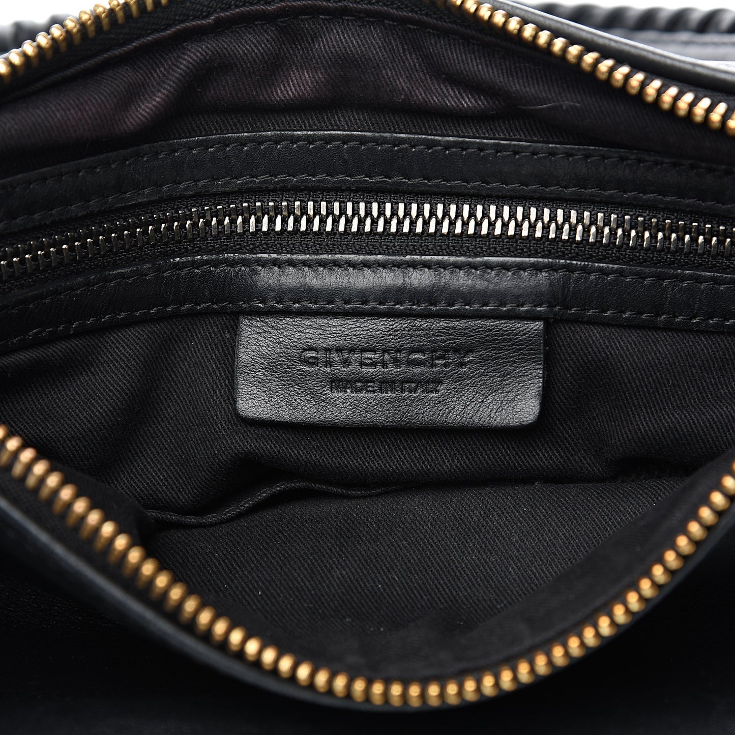 Calfskin Whipstitch Small Pandora Black