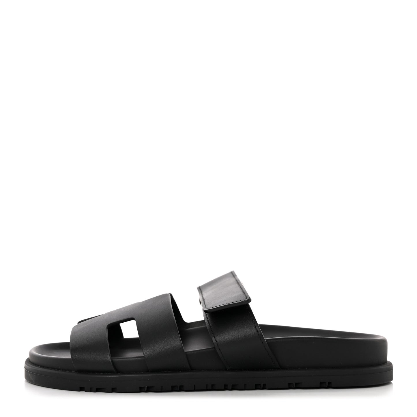 Calfskin Womens Chypre Sandals 37.5 Black