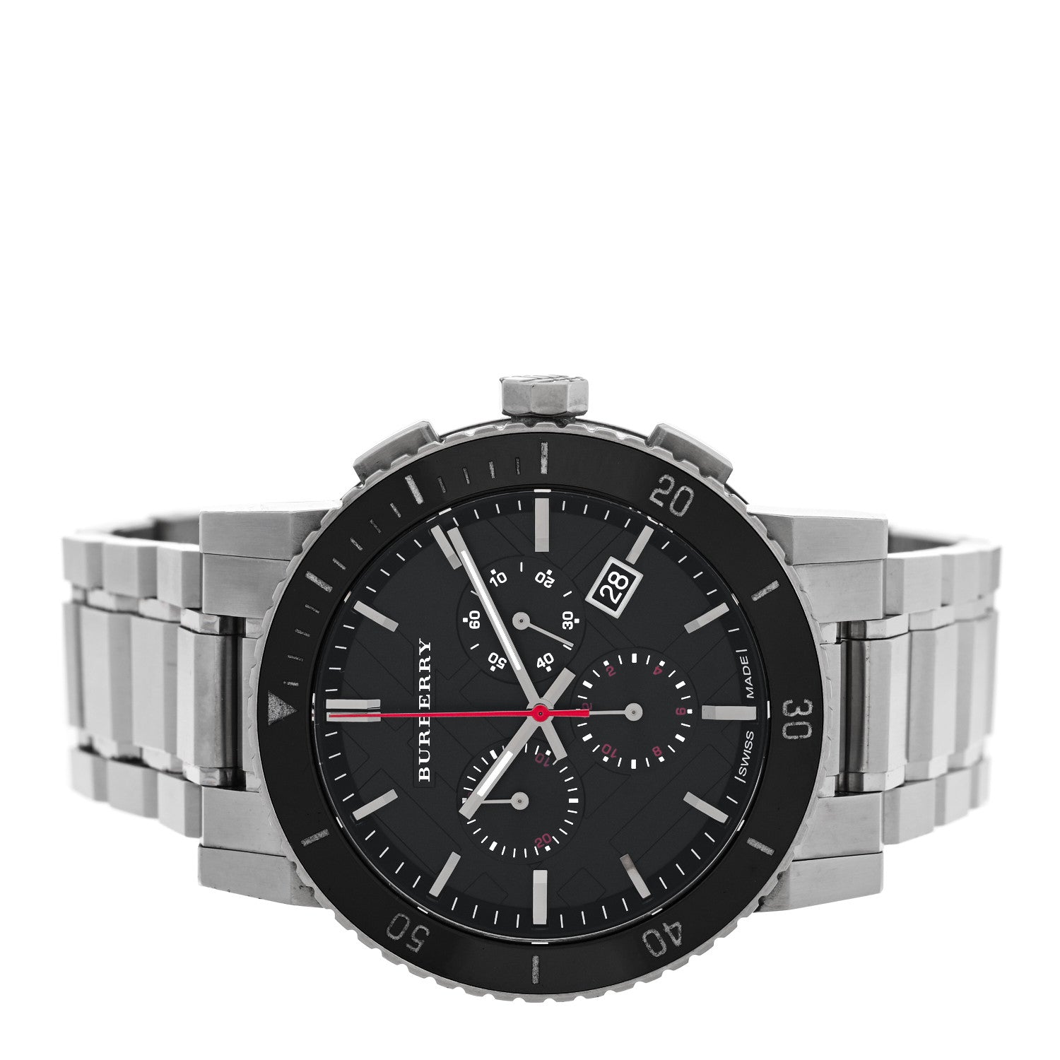Burberry Stainless Steel 42mm Chronograph Quartz Watch Black BU9380 2 of 5