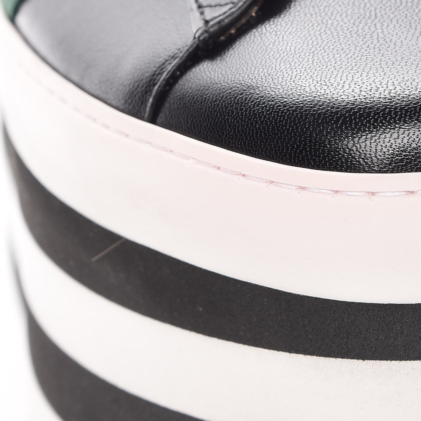 Malaga Kid Peggy Platform Sneakers 37 Black White