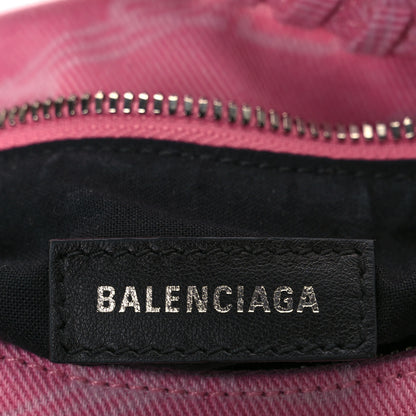 Balenciaga Denim BB Monogram Le Cagole Shoulder Bag XS Pink 7 of 11