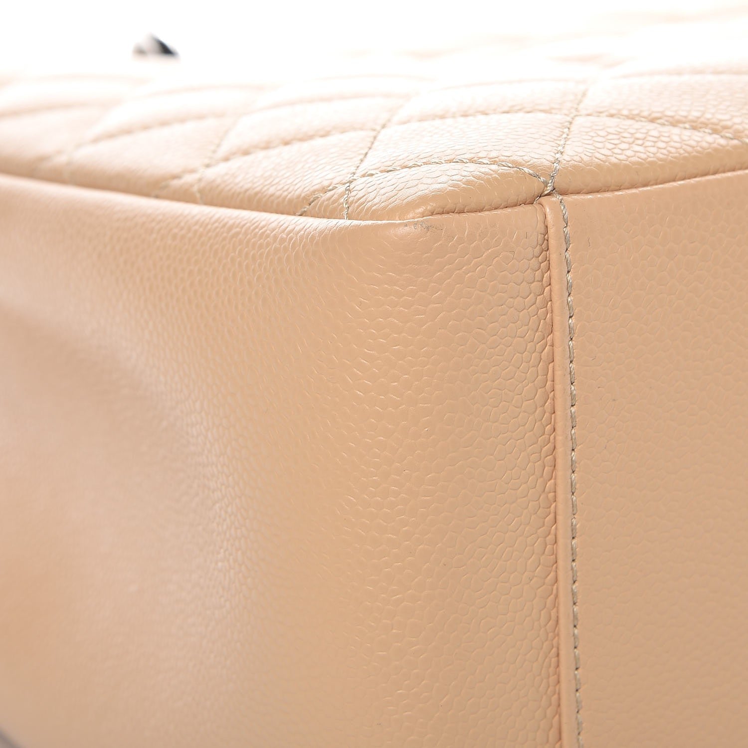 Chanel Caviar Quilted Grand Shopping Tote GST Beige Clair 8 of 9