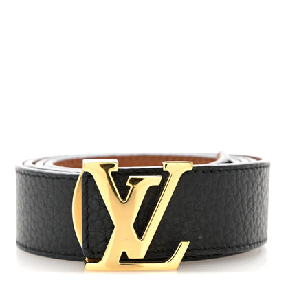 Louis Vuitton Taurillon Calfskin 30mm LV Initiales Reversible Belt 90 36 Black 1 of 9