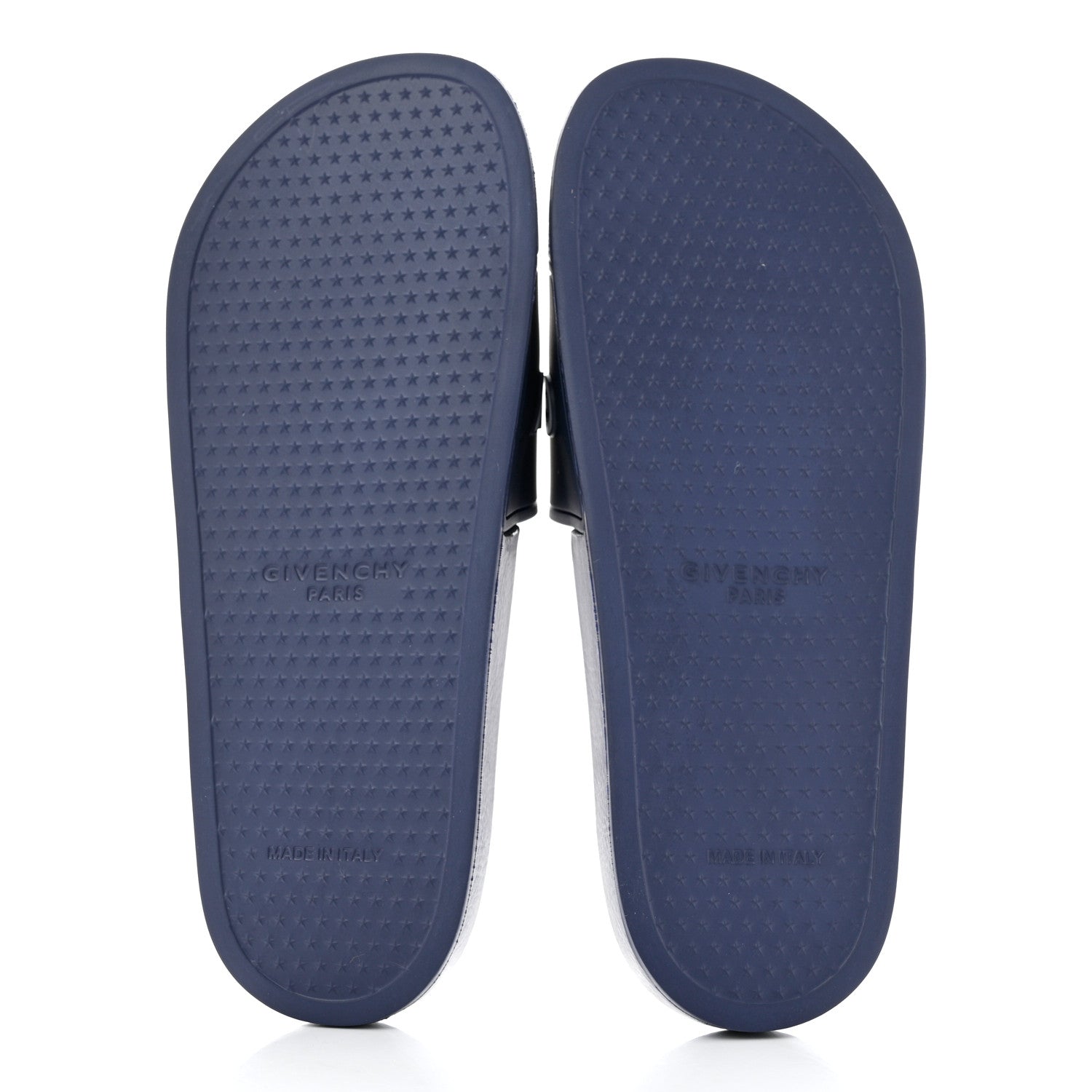 Givenchy Rubber Logo Pool Slide Sandals 40 Steel Blue 5 of 8