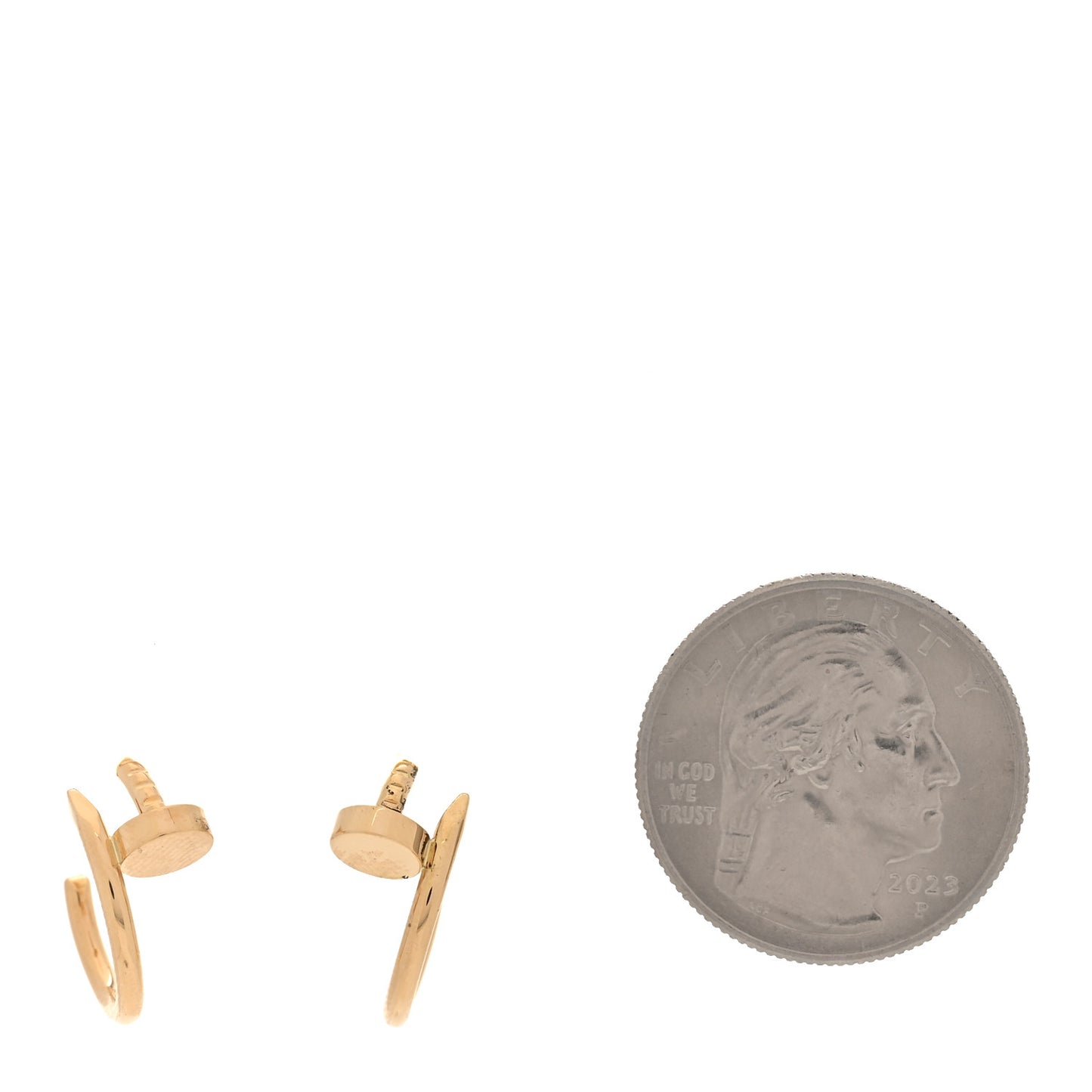 18K Yellow Gold Juste Un Clou Hoop Earrings