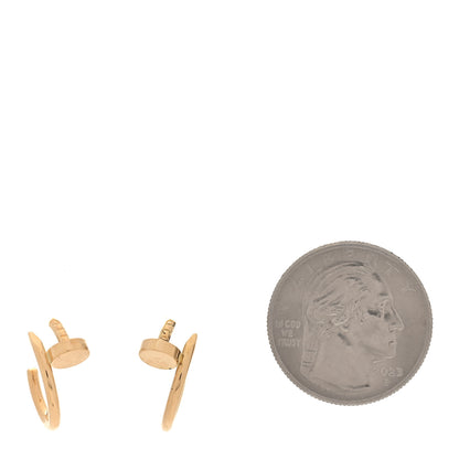 Cartier 18K Yellow Gold Juste Un Clou Hoop Earrings 2 of 5