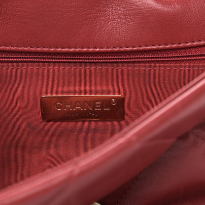 Chanel Goatskin Quilted Medium Chanel 19 Flap Red 7 of 9