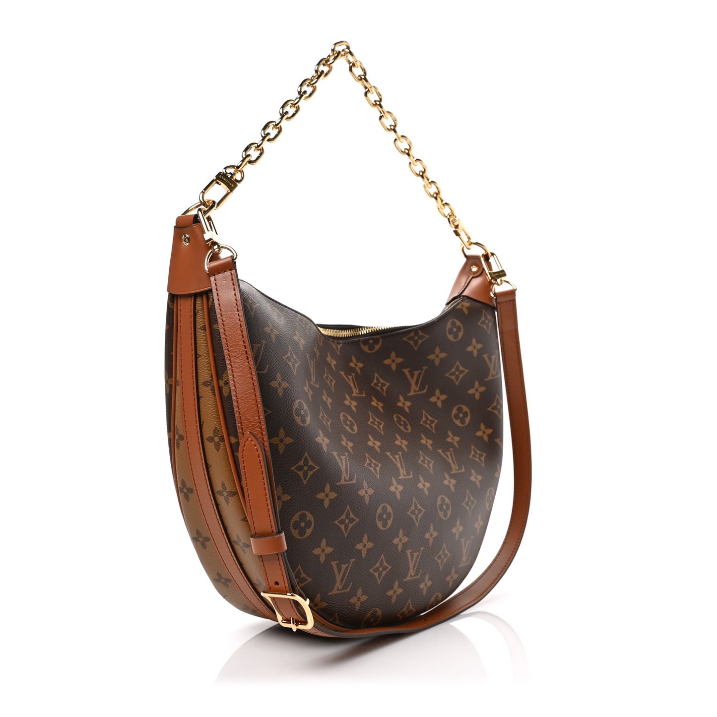 Reverse Monogram Loop Hobo